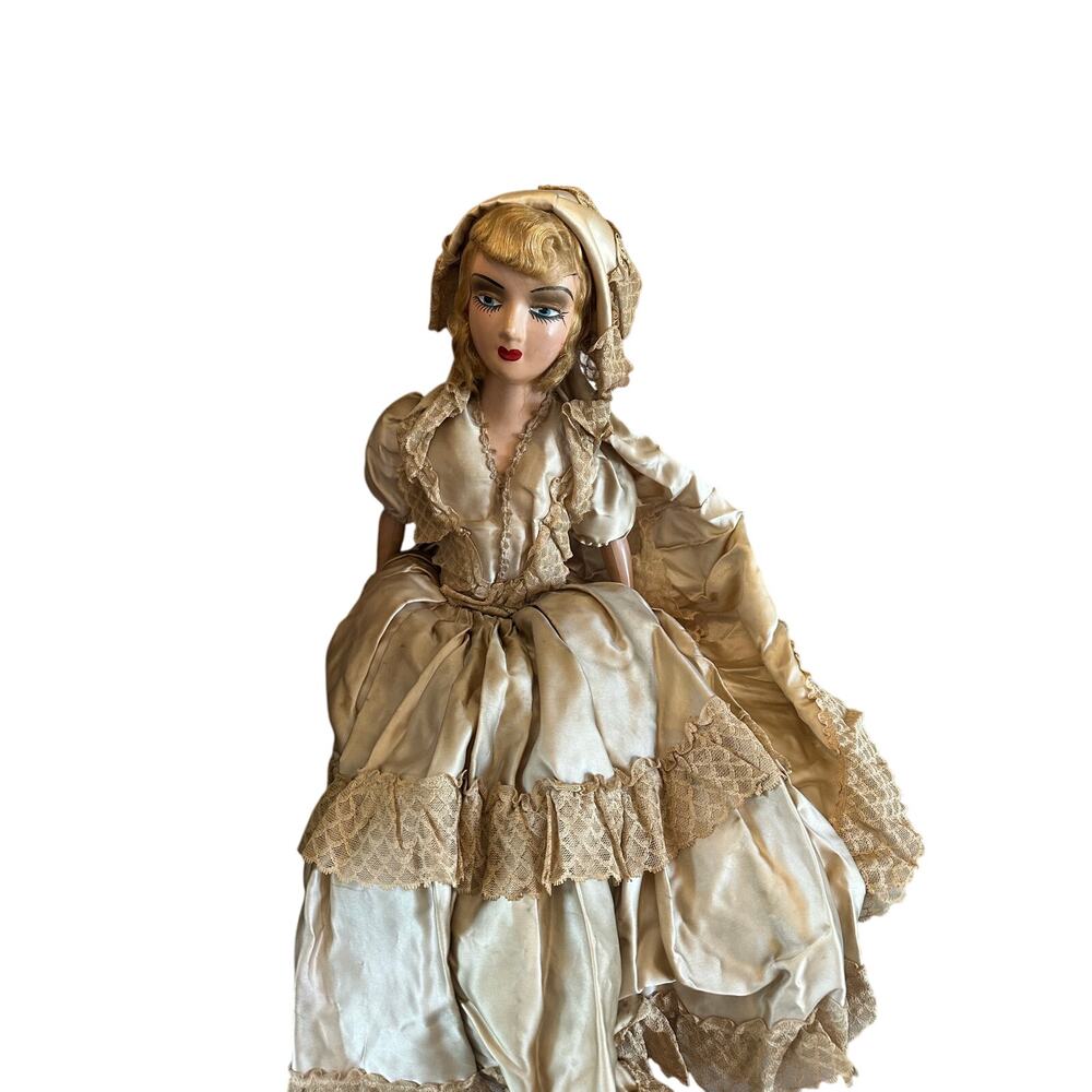 Vintage Boudoir Doll H 29 in